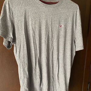 Hollister ~ guys Heather gray short sleeve Tshirt ~ L ~ excellent